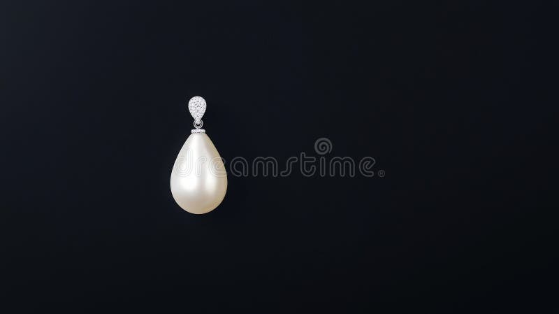 A Elegant Pearl Pendant stock illustration