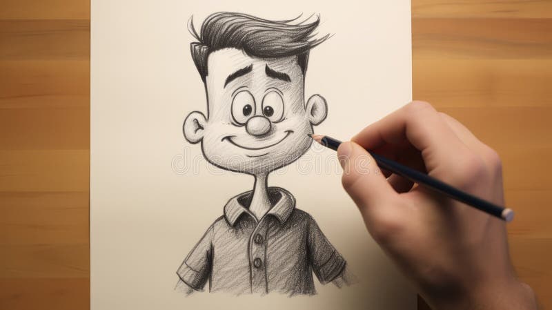 Character Pencil Drawing, characterization, pencil, eps, cartoon png |  Klipartz