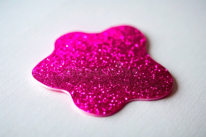 Elegant Pink Glitter Sticker Silhouette på genomskinlig bakgrund för grafik Design Digital Art och sociala medier stock illustrationer