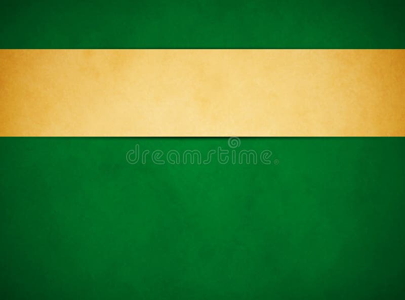 Elegant rich green grunge background. Tan gold banner. stock images