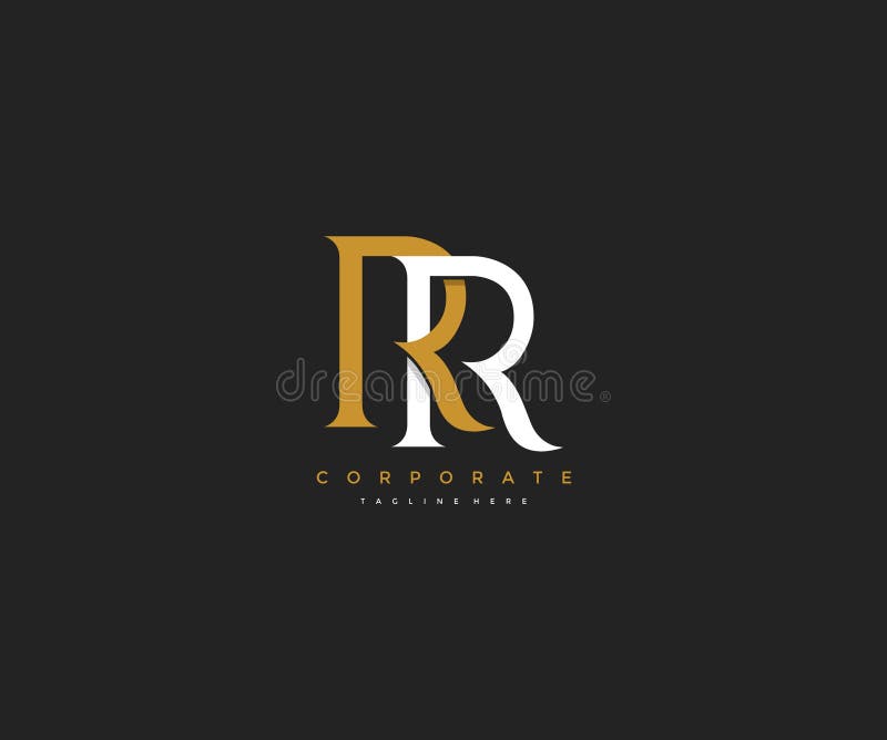 Elegant Rr Letter Linked Monogram Logo Design Stock Vector Illustration Of Graphic Alphabet