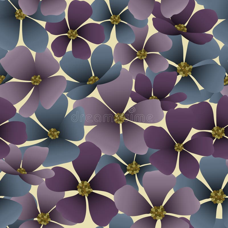 Elegant seamless floral pattern