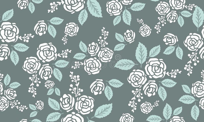 Elegant seamless rose flower, wallpaper of floral pattern background