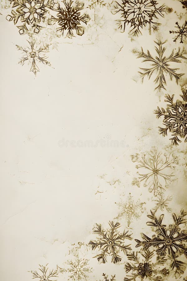 Elegant Snowflake Flourish On Subtle Minimal Background royalty free illustration