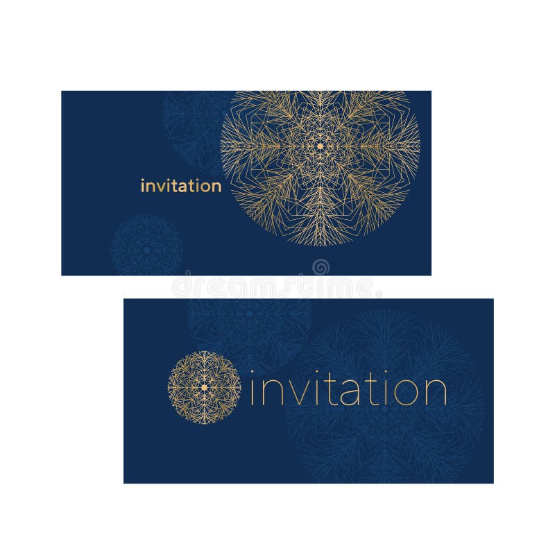 Elegant snowflake greeting card design element. vector illustration