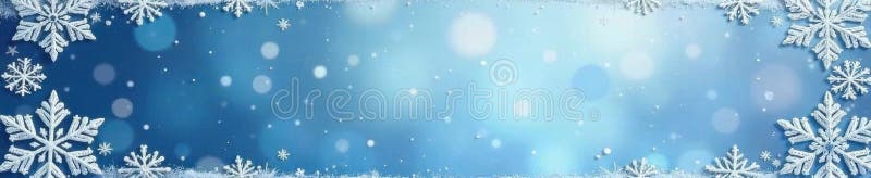 Elegant snowflake rectangle frame, winter theme, design, winter wonderland, illustration vector illustration