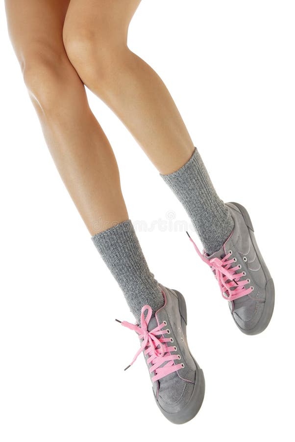 Elegant sport legs stock photo. Image of footwear, body 4986412