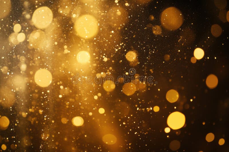 Elegant studio backdrop with shimmering bokeh effects enhancing creative text placement possibilities. Golden bokeh lights create a dazzling studio backdrop, perfect for adding your unique text. The atmosphere is enchanting, inviting creativity and elegance in every detail. AI generated