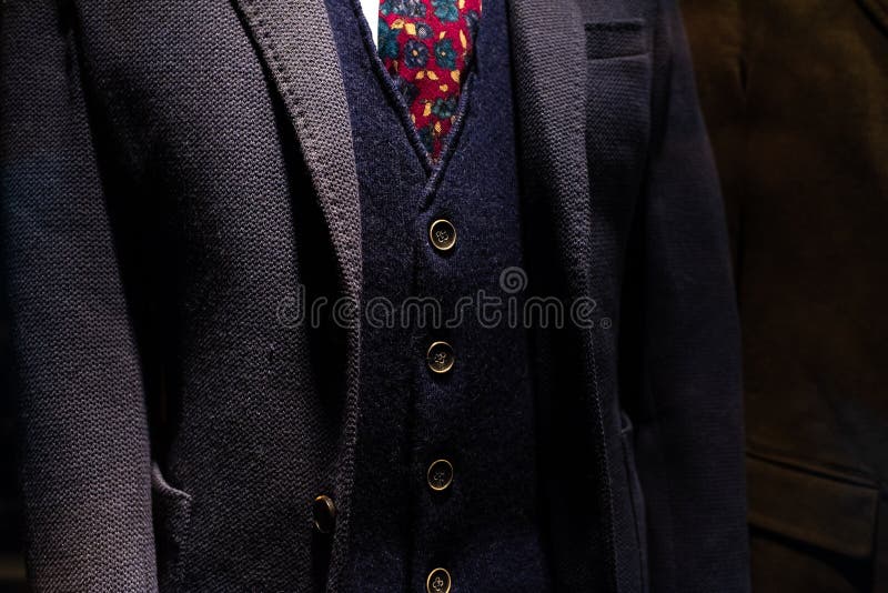 Elegant Suit with Vest and Wool Jacket of Mature Businessman Stock ...