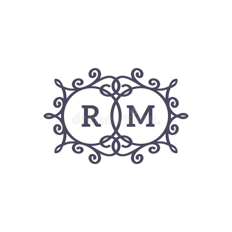 Logo RM Letter Luxurious Logos Design Logotype Stock Vector ...