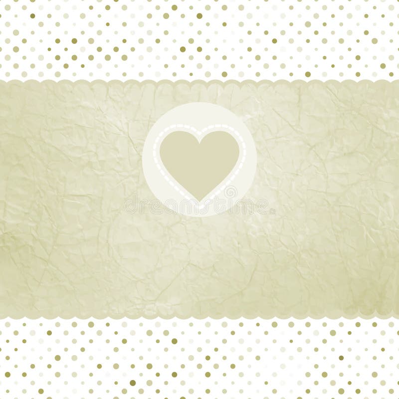 Elegant valentine card with heart.