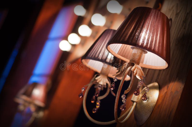 Elegant wall lamp stock image. Image of decor, decorative 18290475