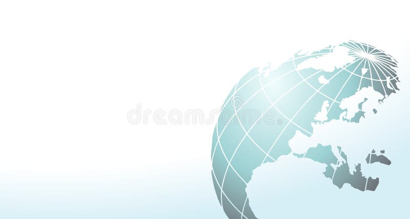 Elegant web background with blue earth