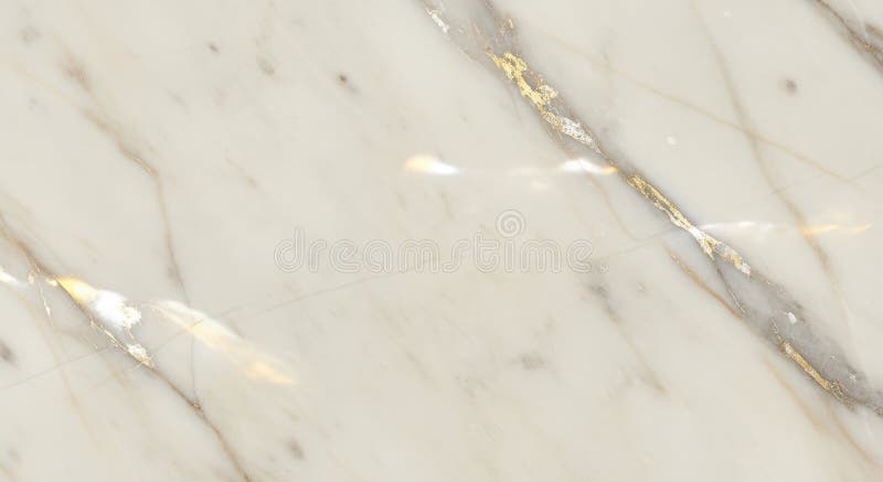 Elegant white marble texture with subtle gold veining stock illustration