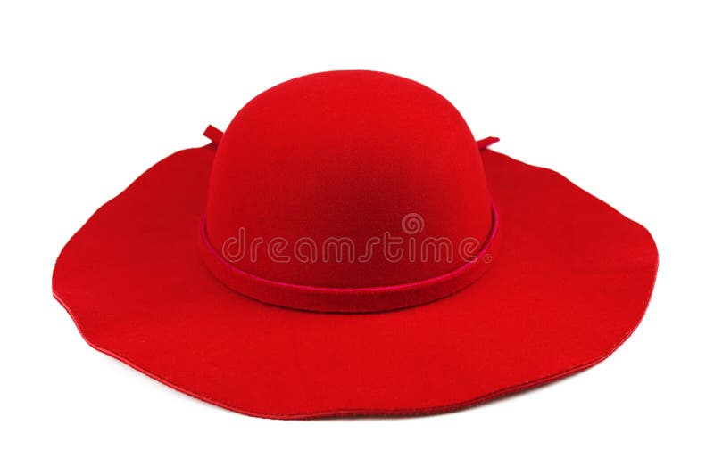 Elegant woman red hat stock photo ...