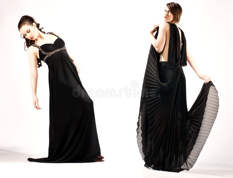 ELEGANT WOMEN in evening dress