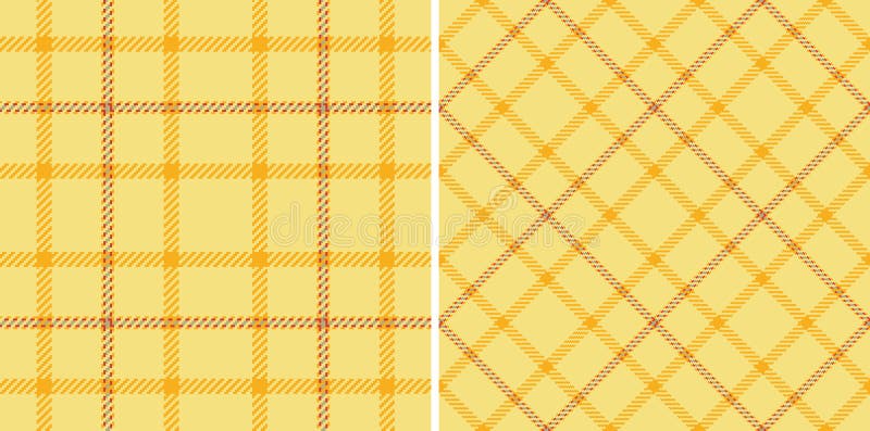 Elegant yellow plaid-mönster. Klassisk tartandesign för textil- eller grafikprojekt med bakgrunder. Erbjuder en varm, trevlig este royaltyfri illustrationer