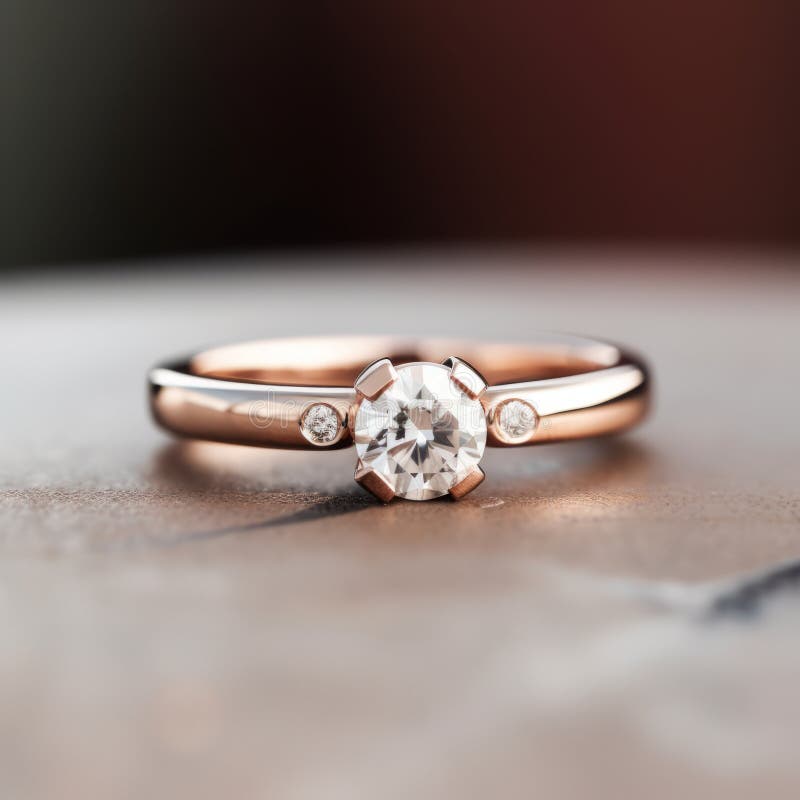 Elegant Rose Gold Solitaire Ring Perfect for Romantic Proposals and Engagements, Rose Gold Diamond Solitaire Ring for That Special Moment. Elegant Rose Gold Solitaire Ring Perfect for Romantic Proposals and Engagements, Rose Gold Diamond Solitaire Ring for That Special Moment