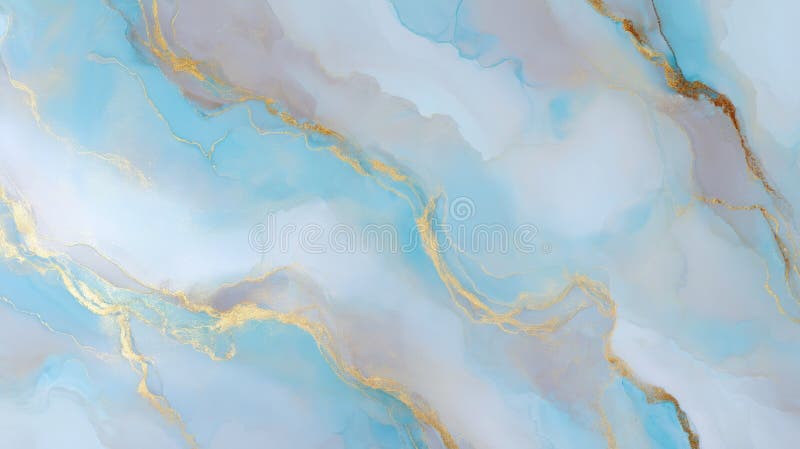 Elegante blau-goldene Marmorstruktur. Neuronales Netzwerk AI generiert lizenzfreie stockfotografie