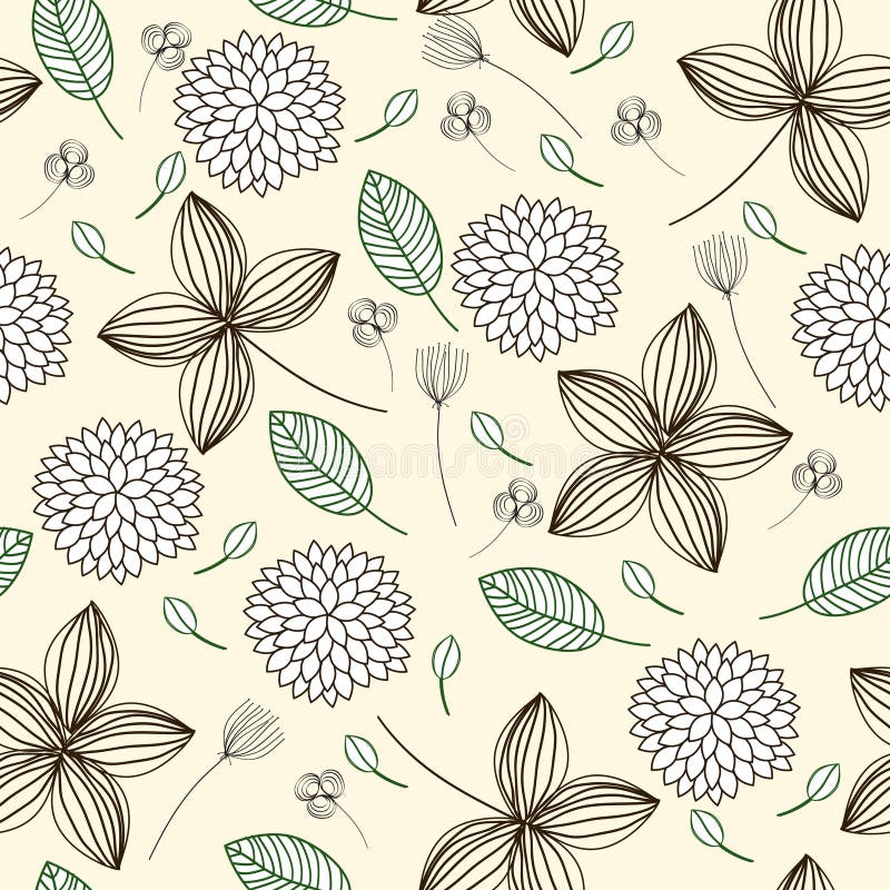 Elegant floral seamless background. Vector eps10 illustration. Elegant floral seamless background. Vector eps10 illustration