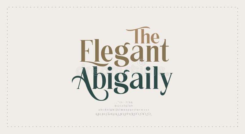 Elegante boda alfabeto letras fuente y número. tipografía lujo clásico letras serif fuentes decorativo vintage retro concepto libre illustration