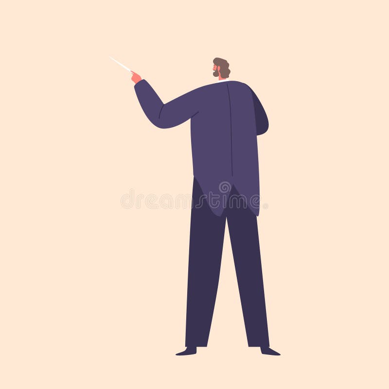 Elegant Conductor Male Character Passionately Leading The Symphony, Commanding Attention With Precise Gestures, Guiding Musicians Through Intricate Melodies. Cartoon People Vector Illustration. Elegant Conductor Male Character Passionately Leading The Symphony, Commanding Attention With Precise Gestures, Guiding Musicians Through Intricate Melodies. Cartoon People Vector Illustration