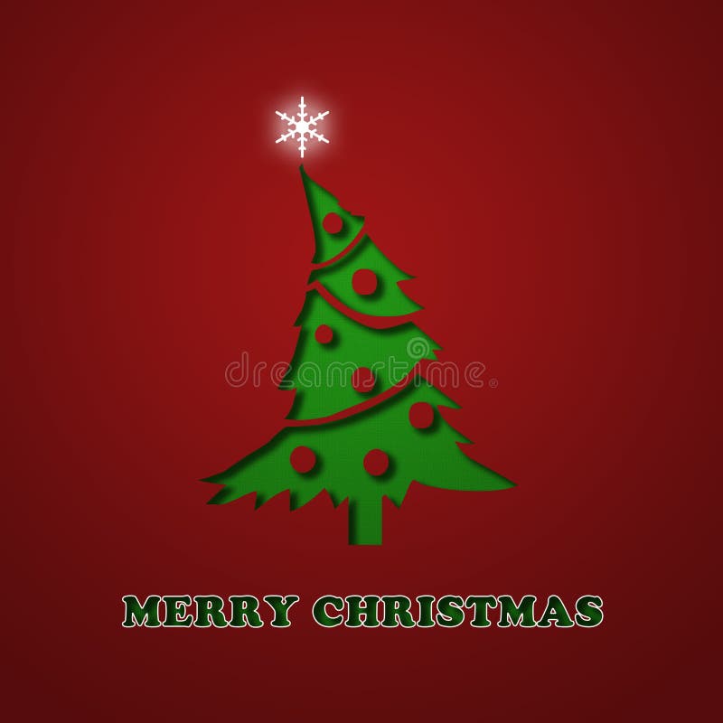 Elegante kerstkaart vector illustratie