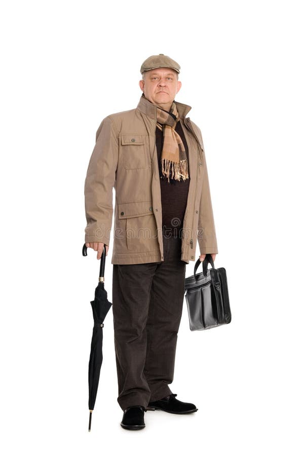Eleganter Mann in der Herbstkleidung lizenzfreie stockfotografie