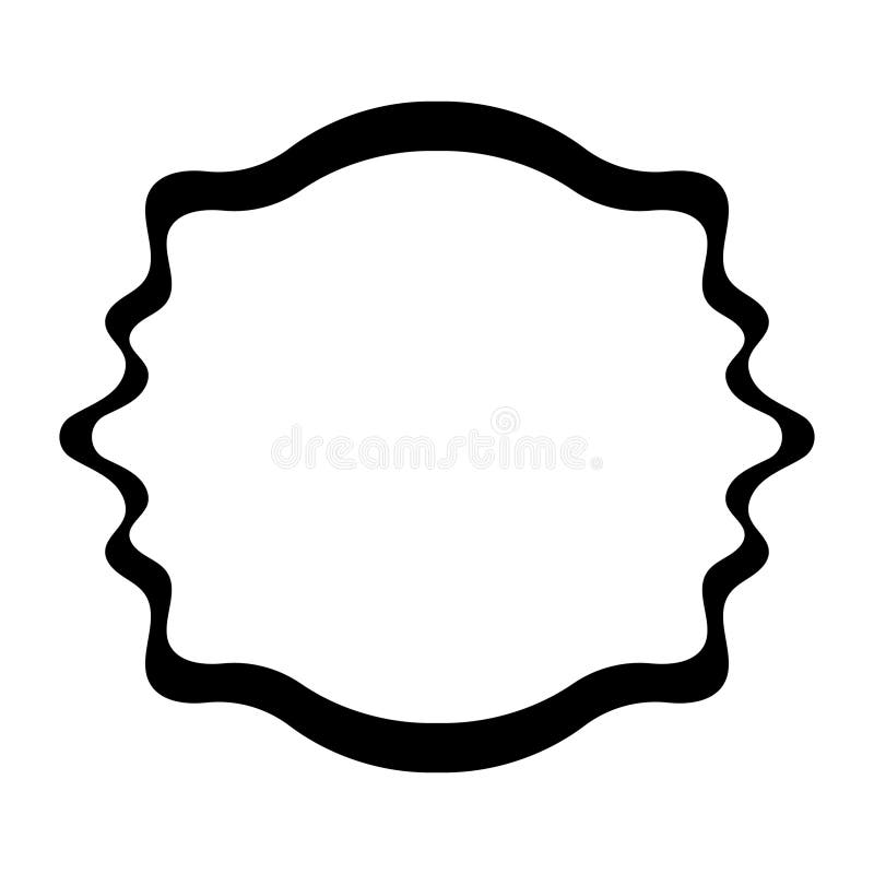 Eleganter schwarzer Rahmen Ornate Border in minimalistischem Design lizenzfreie abbildung