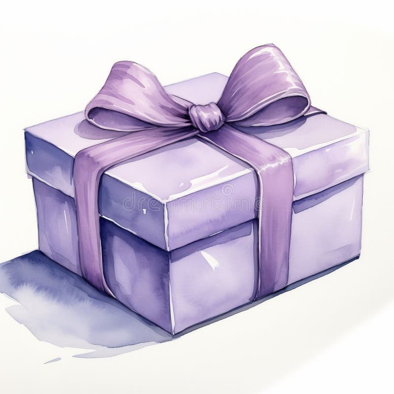 Elegantes Geschenk mit schönem rotem Band auf reinem weißem Hintergrund für feierliche Anlässe. Geschenkbox mit weißem Hintergrund ai generiert