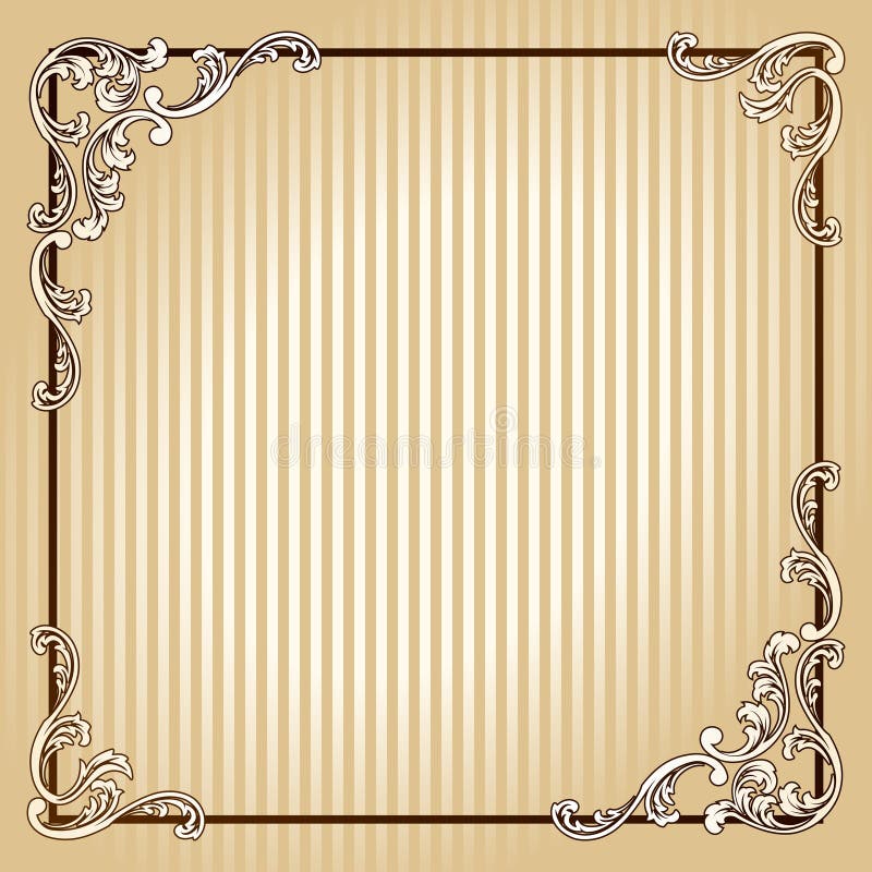 Elegantes quadratisches Weinlese Sepiafeld stock abbildung Elegantes quadratisches Weinlese Sepiafeld stock abbildung