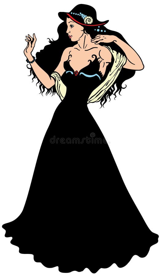 Elegantievrouw royalty-vrije illustratie Elegantievrouw royalty-vrije illustratie
