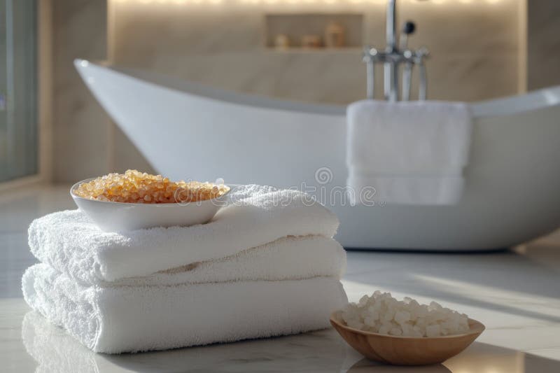 Elegantă oază modernă de baie vector illustration