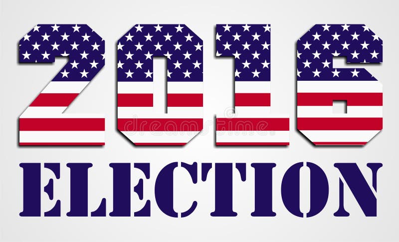 Eleição 2016 dos EUA ilustração do vetor Eleição 2016 dos EUA ilustração do vetor