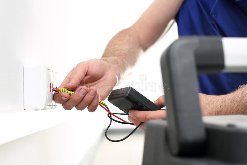 elektricien stock fotografie elektricien stock fotografie
