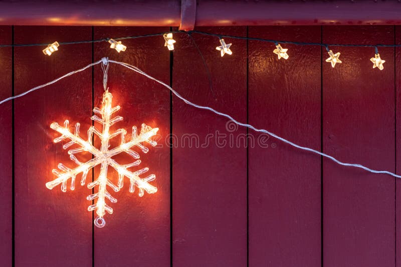 Elektrische Kerstmisdecoratie van het sterhuis royalty-vrije stock foto Elektrische Kerstmisdecoratie van het sterhuis royalty-vrije stock foto