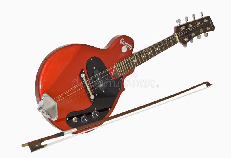 patroon dun een beetje Elektrische mandoline stock afbeelding. Image of instrument - 74307491