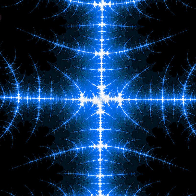 Elektrischer Plasmahintergrund des abstrakten Fractal stock abbildung