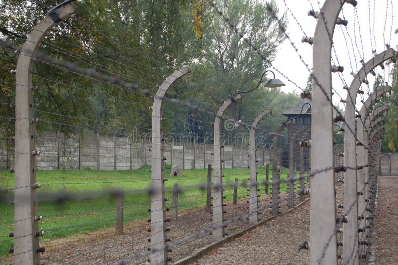 Stacheldraht-Elektrozaun lizenzfreie stockbilder