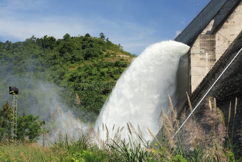 Elektrisk fördämning för Hydro royaltyfria bilder Elektrisk fördämning för Hydro royaltyfria bilder