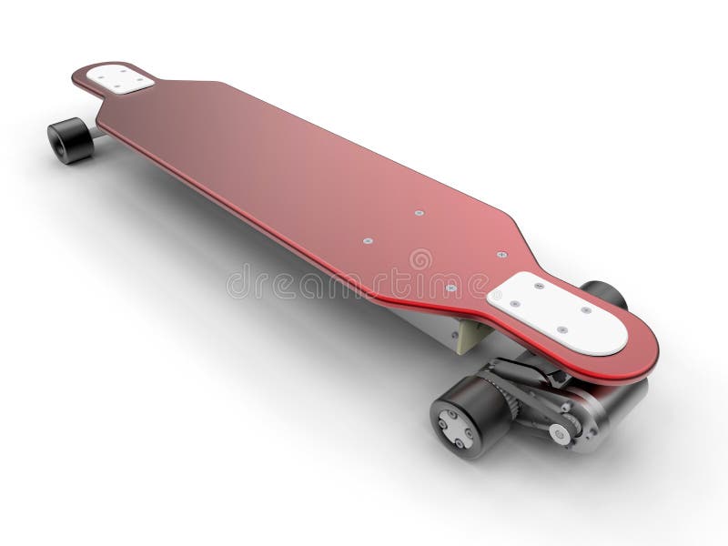 Elektrisk skateboard vektor illustrationer