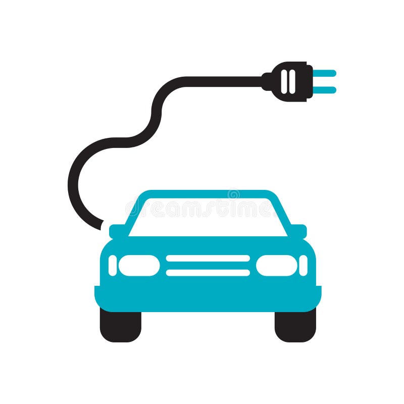 Elektroautoikonenvektorzeichen und -symbol lokalisiert auf weißem Hintergrund, Elektroautologokonzept lizenzfreie abbildung Elektroautoikonenvektorzeichen und -symbol lokalisiert auf weißem Hintergrund, Elektroautologokonzept lizenzfreie abbildung