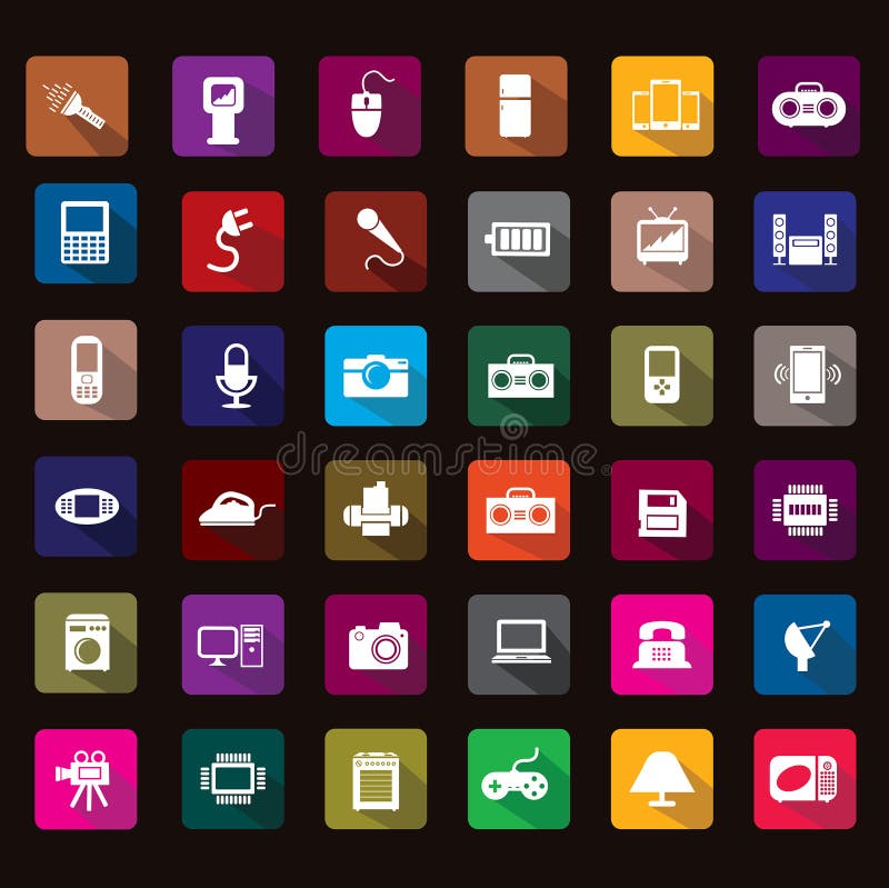 This icons use for electric devices design and etc. This icons use for electric devices design and etc.