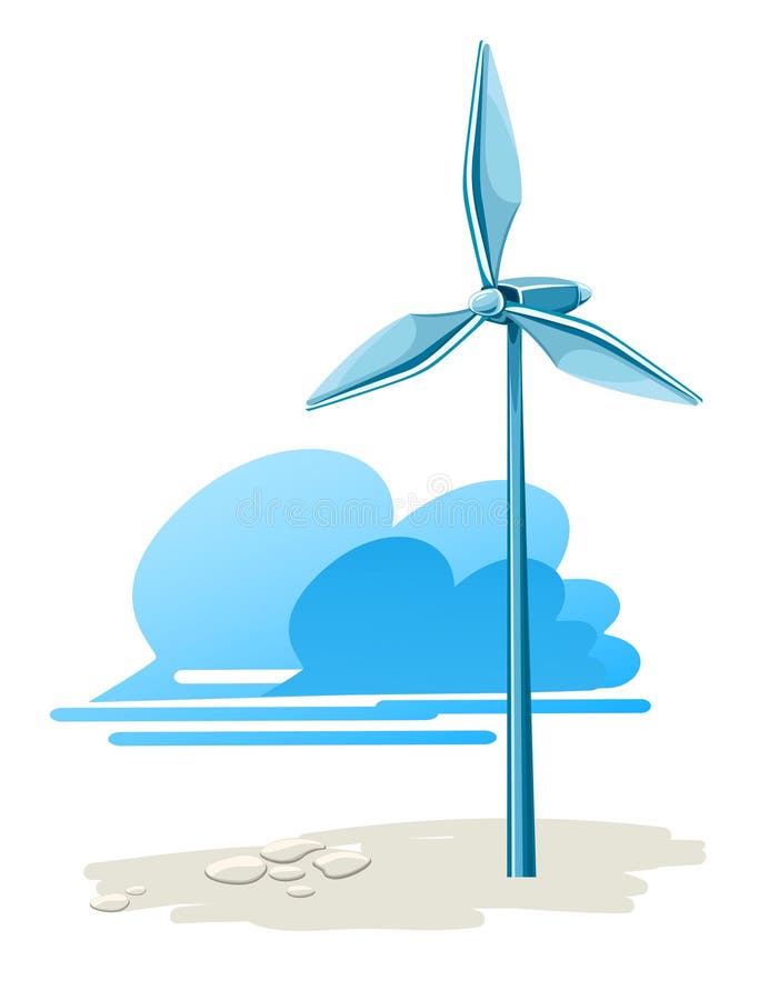 Elektryczności energetyczny pokolenia turbina wiatr