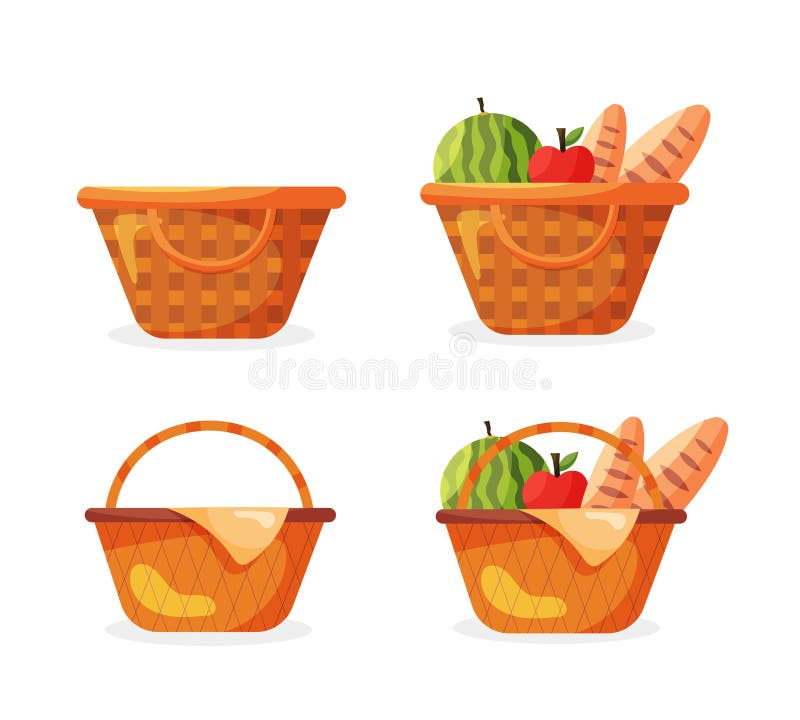 Round Basket cartoon