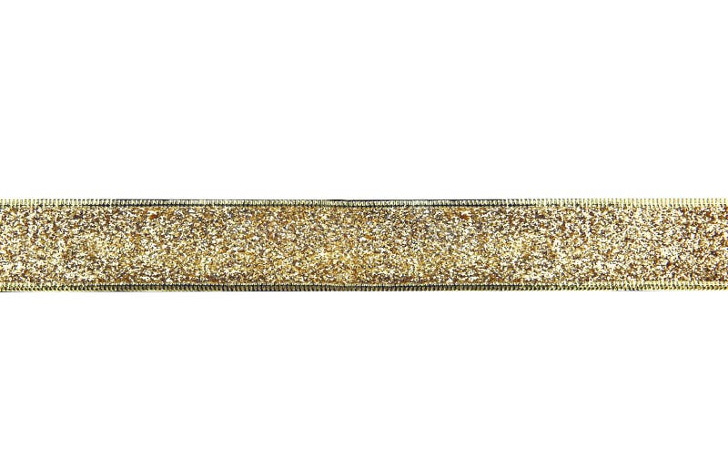 Element de design al decorului pentru sărbătorile de Crăciun, strălucitor, strălucitor, strălucitor, cu panglică de aur royalty free stock photos