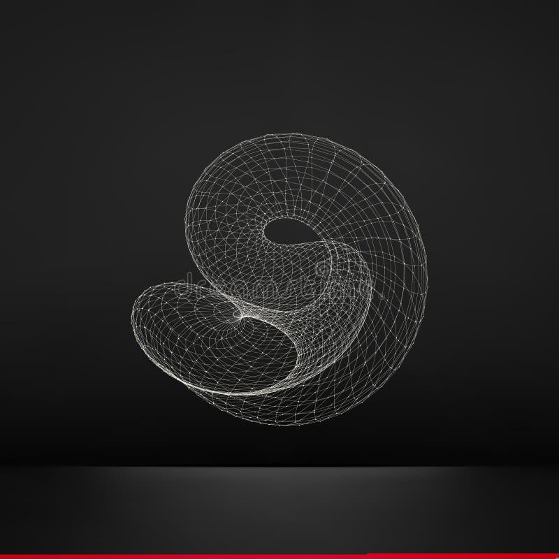 Element poligonal geometric cu latere. structură conexiune. ilustrare vectorială stock illustration