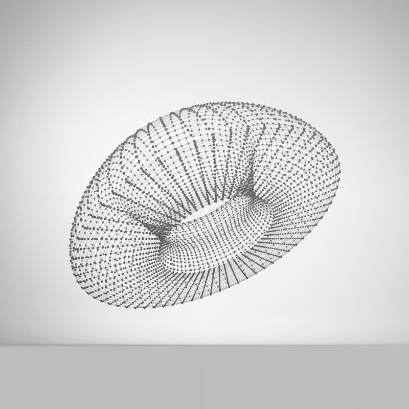 Element poligonal geometric cu latură. structură conexiune. vector illustration