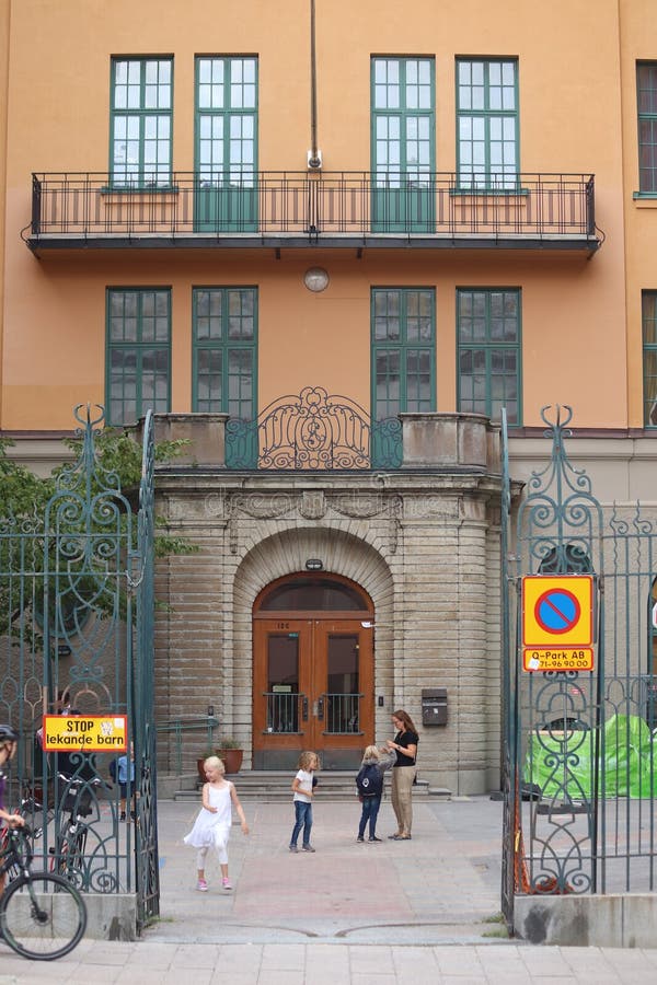 Väla skola, Väla School (Skansen) Stockholm, Sweden Stock Photo - Alamy