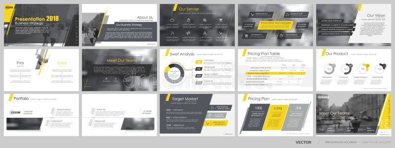 Elementen voor en presentatiemalplaatjes vector illustratie Elementen voor en presentatiemalplaatjes vector illustratie